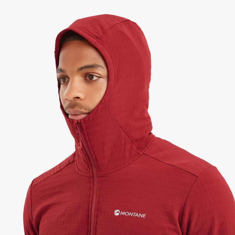 Montane Mens Protium XT Hooded Fleece Jacket in Acer Red